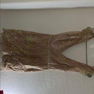 Champagne Gold homecoming/party dress